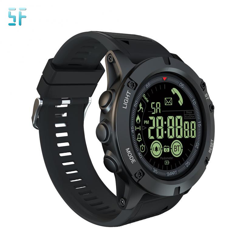 SF 남자 스포츠 전자 시계, IP68 방수 대형 스크린 전문 스포츠 디지털 시계 다기능 야외 손목 시계
